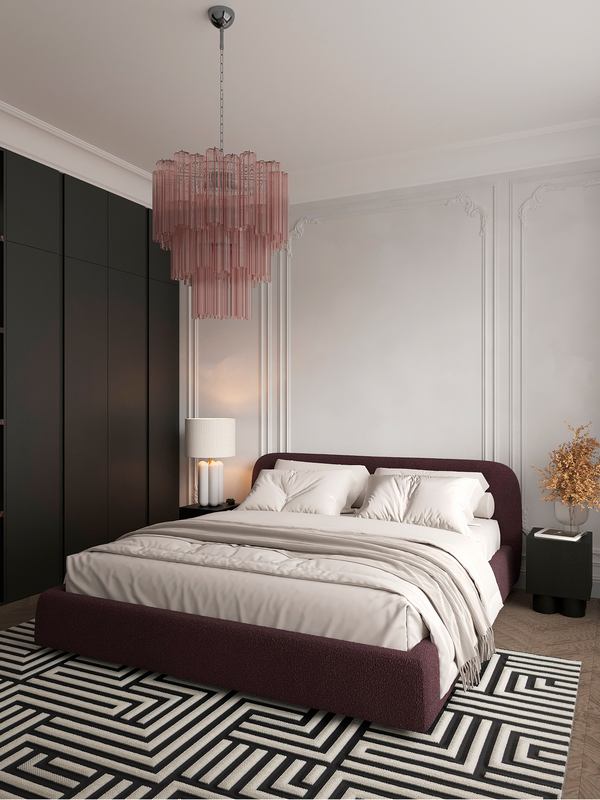 Кровать Лагом букле buckle plum 1.6x2.0