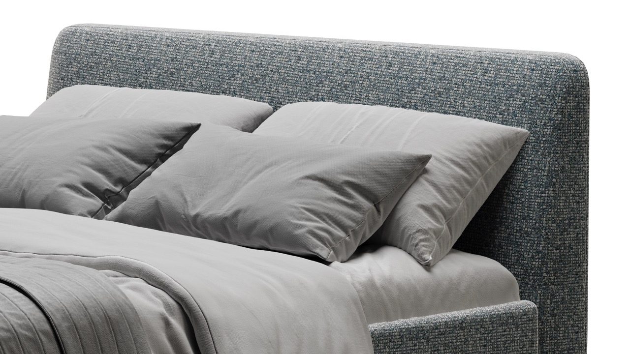 Кровать Симпл на ножках 120х200 рогожка Lotto 404