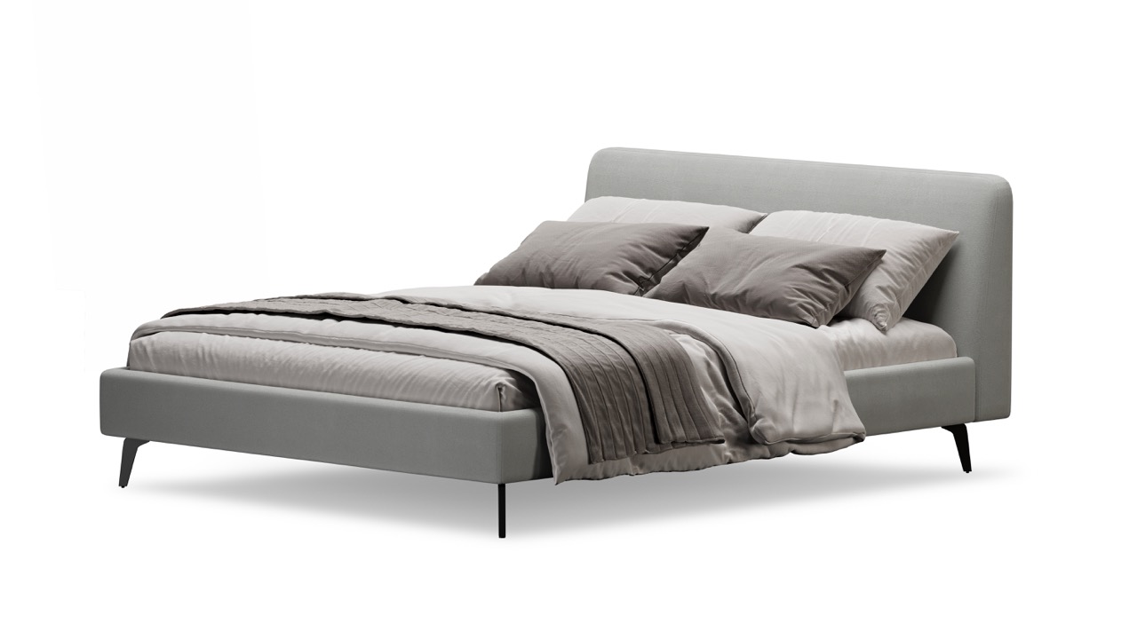 Кровать Симпл на ножках 120х200 велюр velutto soft 992
