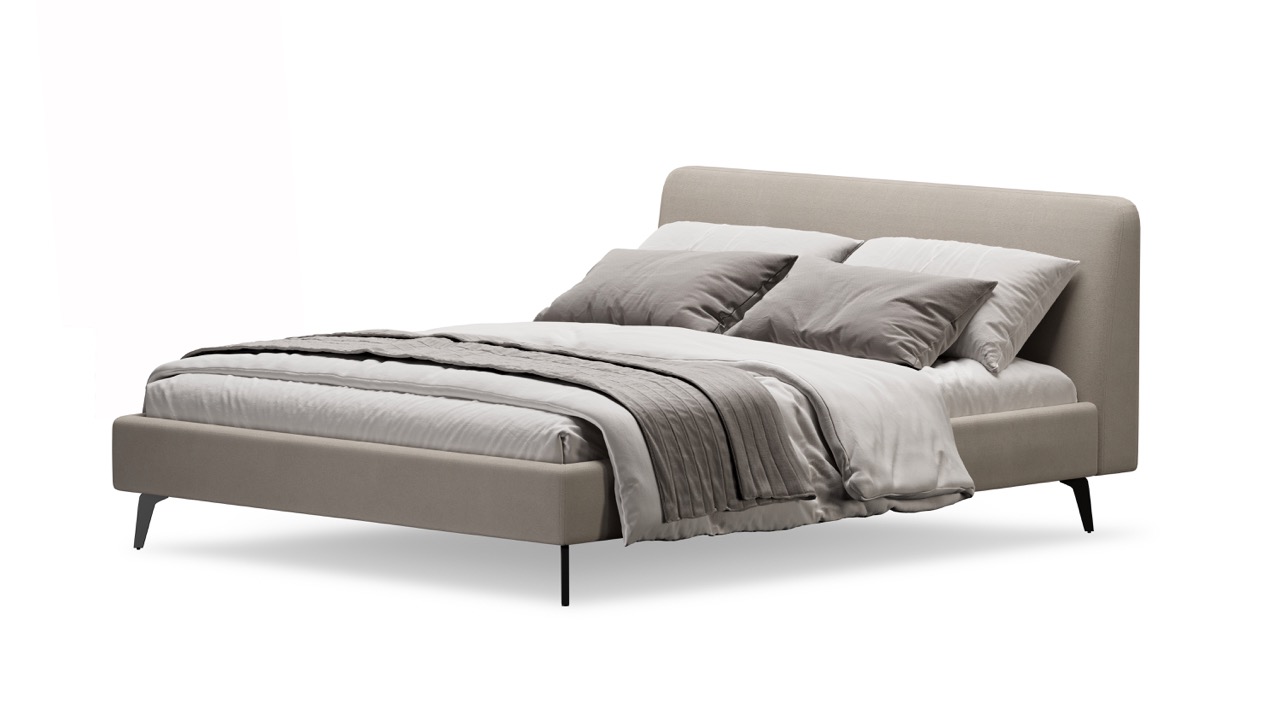 Кровать Симпл на ножках 120х200 велюр velutto soft 113