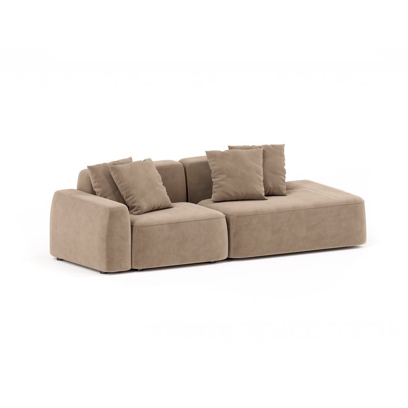 Диван Норд двухмодульный прямой удлиненный Тедди 014