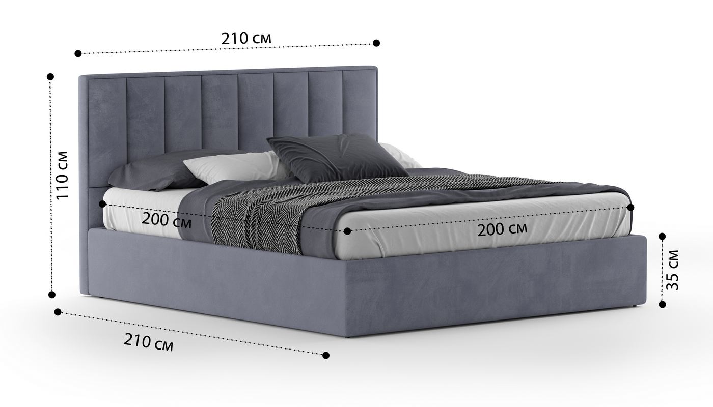 Кровать Клер 2.0 VELUTTO soft 995