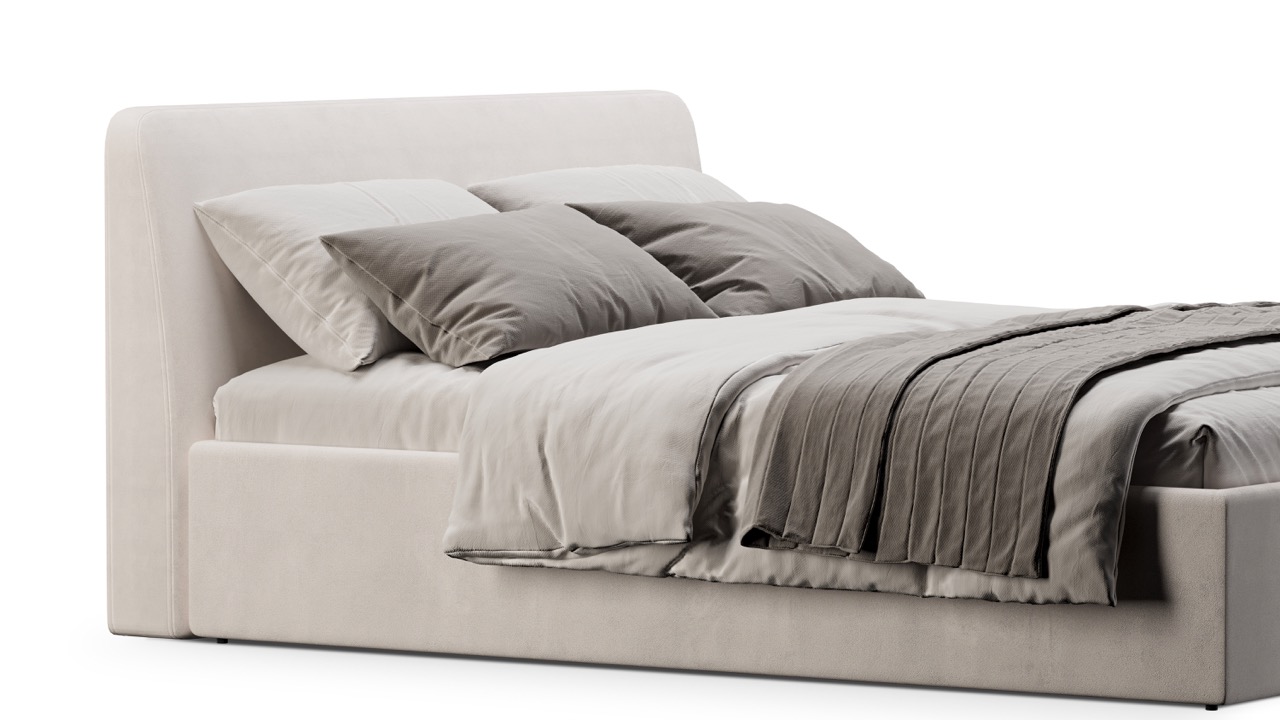 Кровать Симпл 120х200 велюр velutto soft 190