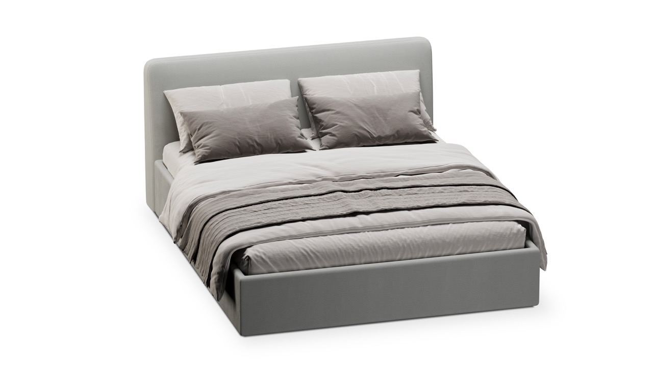 Кровать Симпл 140х200 велюр velutto soft 992